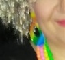 Zdjcie osoby, ktra kupia Klipsy NEON biuteria na imprez kicz party