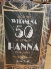 Zdjcie osoby, ktra kupia Tablica powitalna personalizowana ART DECO dekoracja na urodziny
