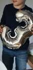 Zdjęcie osoby, która kupiła Balon foliowy na powietrze CYFRA 3 srebrny 40cm